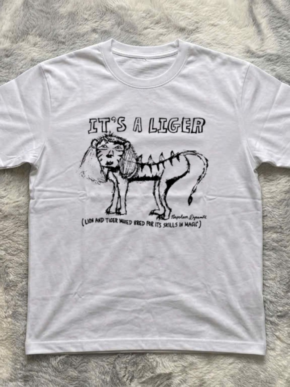 Classic White 'It's a Liger' Graphic T-Shirt